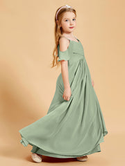Off-the-Shoulder Bridesmaid Gown for Juniors Dusty Sage