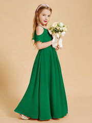 Off-the-Shoulder Bridesmaid Gown for Juniors Emerald
