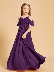 Off-the-Shoulder Bridesmaid Gown for Juniors Grape