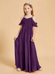 Off-the-Shoulder Bridesmaid Gown for Juniors Grape