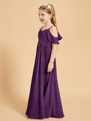 Off-the-Shoulder Bridesmaid Gown for Juniors Grape