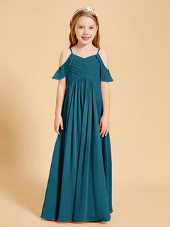 Off-the-Shoulder Bridesmaid Gown for Juniors Ink Blue