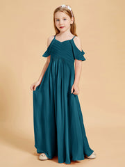 Off-the-Shoulder Bridesmaid Gown for Juniors Ink Blue