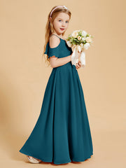 Off-the-Shoulder Bridesmaid Gown for Juniors Ink Blue