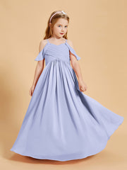Off-the-Shoulder Bridesmaid Gown for Juniors Lavender