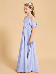 Off-the-Shoulder Bridesmaid Gown for Juniors Lavender