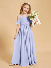 Off-the-Shoulder Bridesmaid Gown for Juniors Lavender