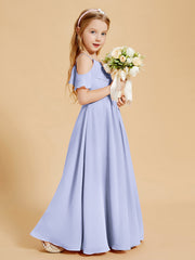 Off-the-Shoulder Bridesmaid Gown for Juniors Lavender