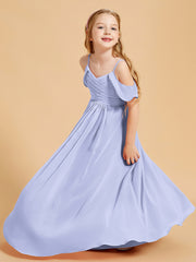 Off-the-Shoulder Bridesmaid Gown for Juniors Lavender