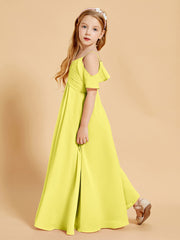 Off-the-Shoulder Bridesmaid Gown for Juniors Lemon