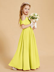 Off-the-Shoulder Bridesmaid Gown for Juniors Lemon