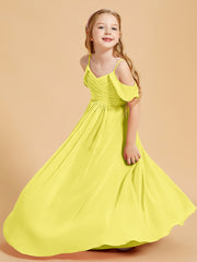 Off-the-Shoulder Bridesmaid Gown for Juniors Lemon