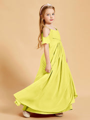 Off-the-Shoulder Bridesmaid Gown for Juniors Lemon
