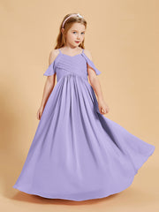 Off-the-Shoulder Bridesmaid Gown for Juniors Lilac