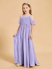 Off-the-Shoulder Bridesmaid Gown for Juniors Lilac