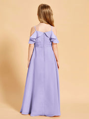 Off-the-Shoulder Bridesmaid Gown for Juniors Lilac