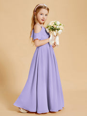 Off-the-Shoulder Bridesmaid Gown for Juniors Lilac