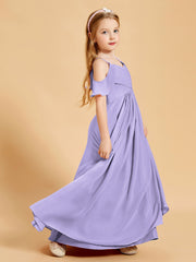 Off-the-Shoulder Bridesmaid Gown for Juniors Lilac