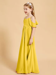 Off-the-Shoulder Bridesmaid Gown for Juniors Marigold