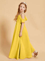 Off-the-Shoulder Bridesmaid Gown for Juniors Marigold