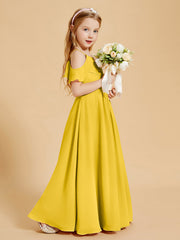 Off-the-Shoulder Bridesmaid Gown for Juniors Marigold