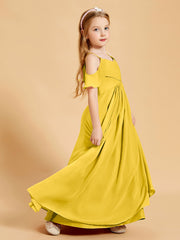 Off-the-Shoulder Bridesmaid Gown for Juniors Marigold