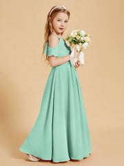 Off-the-Shoulder Bridesmaid Gown for Juniors Mint Green