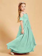 Off-the-Shoulder Bridesmaid Gown for Juniors Mint Green