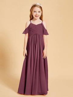 Off-the-Shoulder Bridesmaid Gown for Juniors Mulberry