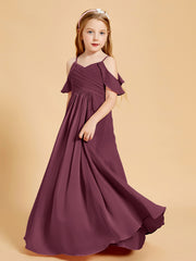 Off-the-Shoulder Bridesmaid Gown for Juniors Mulberry