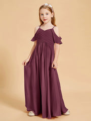 Off-the-Shoulder Bridesmaid Gown for Juniors Mulberry