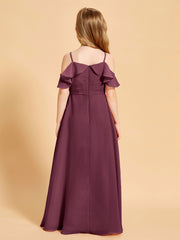 Off-the-Shoulder Bridesmaid Gown for Juniors Mulberry