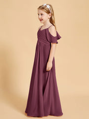 Off-the-Shoulder Bridesmaid Gown for Juniors Mulberry
