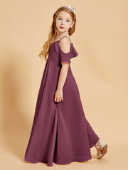 Off-the-Shoulder Bridesmaid Gown for Juniors Mulberry