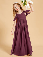 Off-the-Shoulder Bridesmaid Gown for Juniors Mulberry
