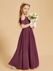 Off-the-Shoulder Bridesmaid Gown for Juniors Mulberry