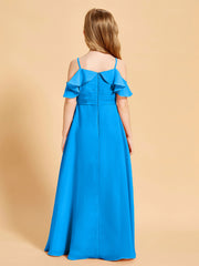 Off-the-Shoulder Bridesmaid Gown for Juniors Ocean Blue