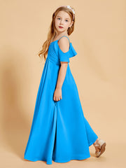 Off-the-Shoulder Bridesmaid Gown for Juniors Ocean Blue