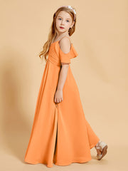 Off-the-Shoulder Bridesmaid Gown for Juniors Orange