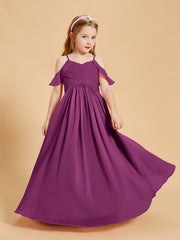 Off-the-Shoulder Bridesmaid Gown for Juniors Orchid