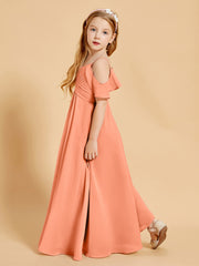 Off-the-Shoulder Bridesmaid Gown for Juniors Papaya