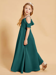Off-the-Shoulder Bridesmaid Gown for Juniors Peacock