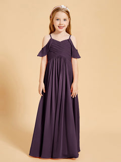 Off-the-Shoulder Bridesmaid Gown for Juniors Plum