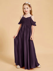 Off-the-Shoulder Bridesmaid Gown for Juniors Plum