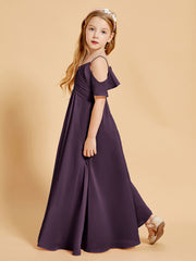 Off-the-Shoulder Bridesmaid Gown for Juniors Plum
