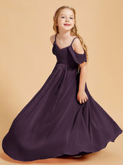 Off-the-Shoulder Bridesmaid Gown for Juniors Plum