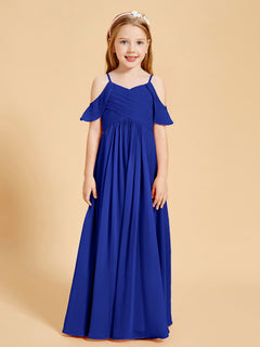 Off-the-Shoulder Bridesmaid Gown for Juniors Royal Blue