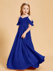 Off-the-Shoulder Bridesmaid Gown for Juniors Royal Blue