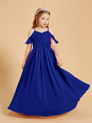 Off-the-Shoulder Bridesmaid Gown for Juniors Royal Blue