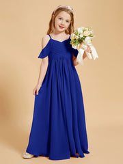 Off-the-Shoulder Bridesmaid Gown for Juniors Royal Blue